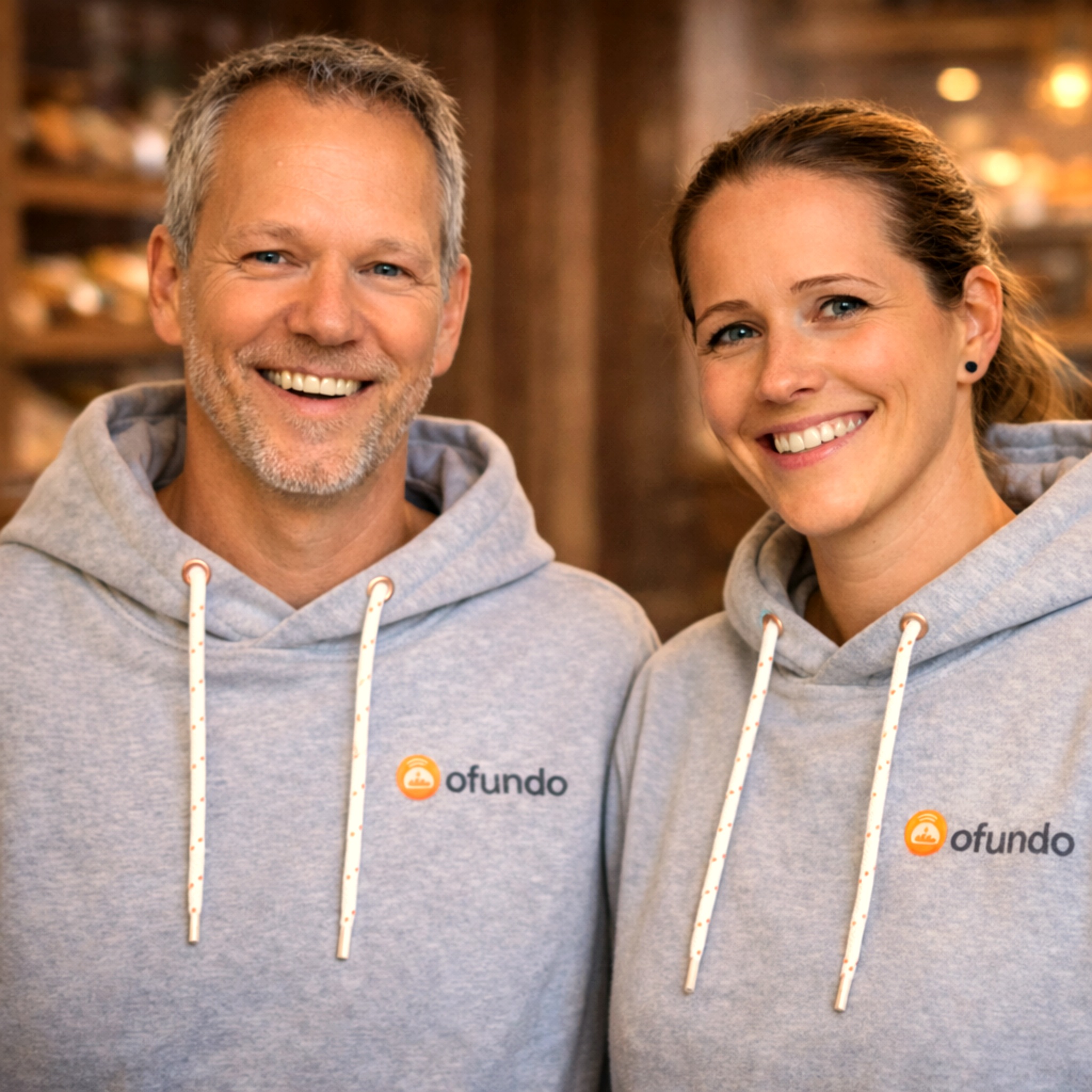 Ofundo Team in grauen Hoodies
